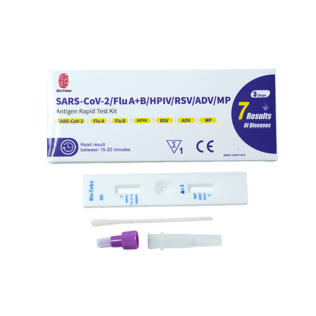 7 в 1 SARS-COV-2/грип A+B/HPIV/RSV/ADV/MP Antigen Rast Test Kit