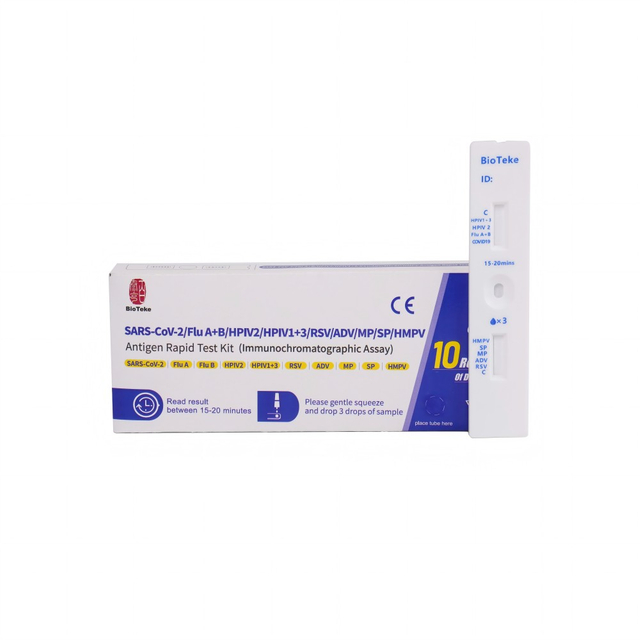 Дихання 10 в 1 SARS-COV-2/грип A+B/HPIV2/HPIV1+3/RSV/adv/mp/sp/hmpv антиген швидкий тест на комплект