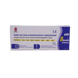 8 в 1 SARS-COV-2/грип A+B/HPIV2/HPIV1+3/RSV/ADV/MP Набір швидкого тестування антигену
