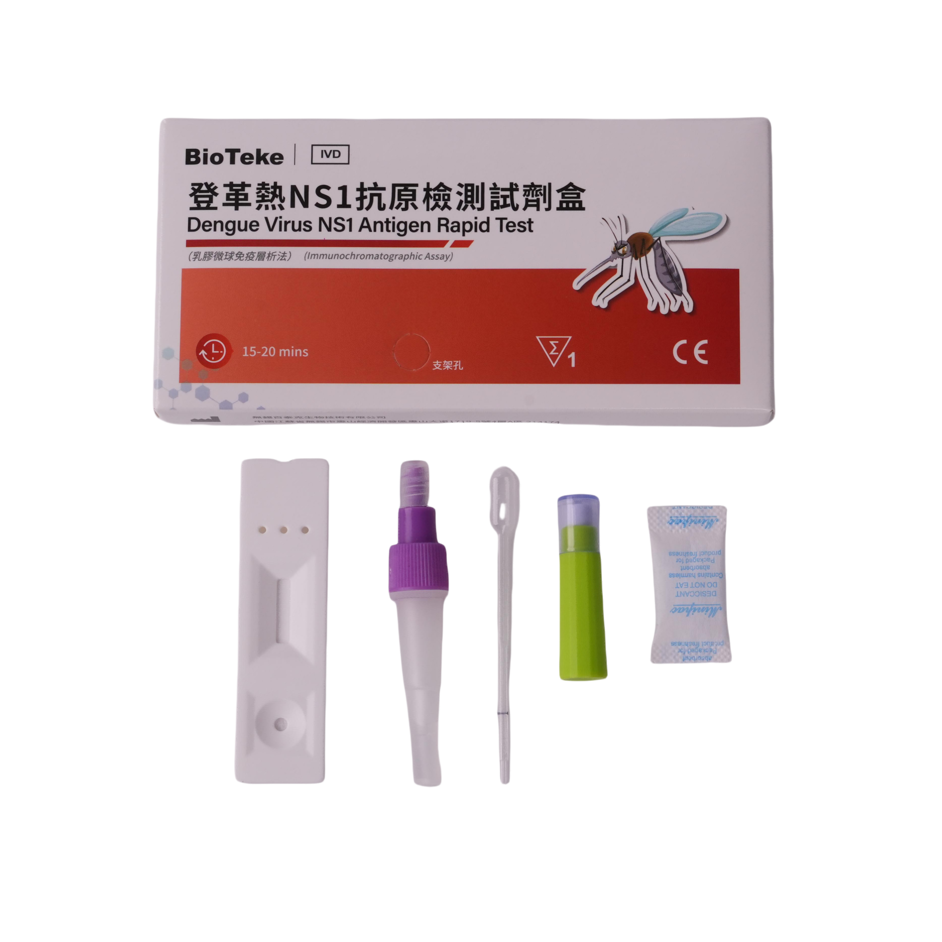 Швидкий тест на вірус денге NS1 (імунохроматографічний аналіз)