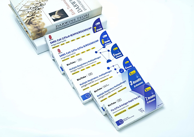 Covid-19/грип A/грип B/HPIV/RSV/Adv/MP респіраторний багатогранний антигенний комплект швидкого тестового комплекту (імунохроматографічний аналіз)